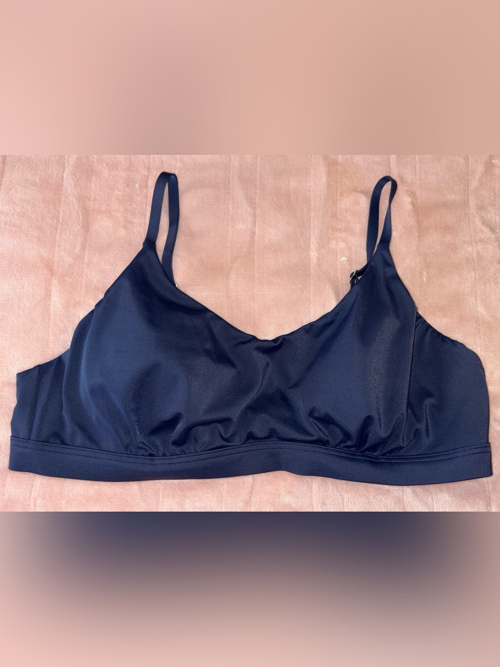 Athleta Navy Blue Wireless Swim Bralette Top